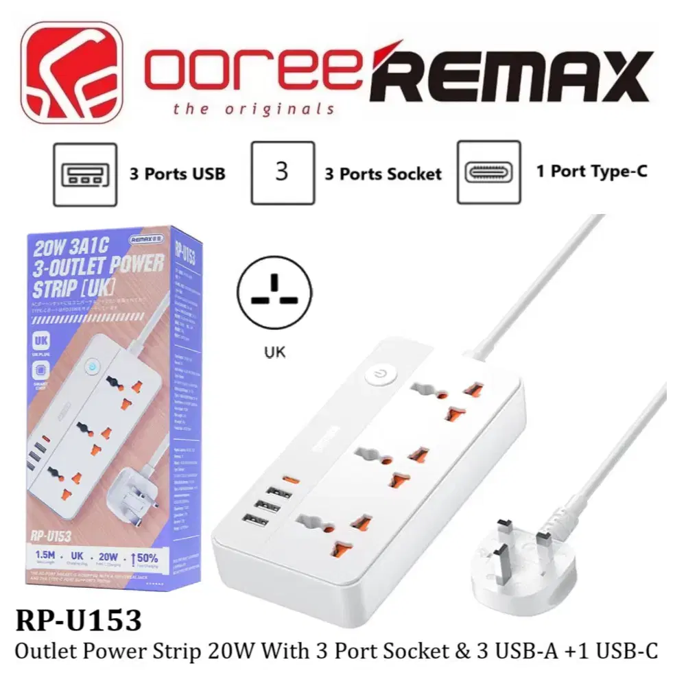 سيار ماركة ريماكس 3USB+PD20w Preview Image