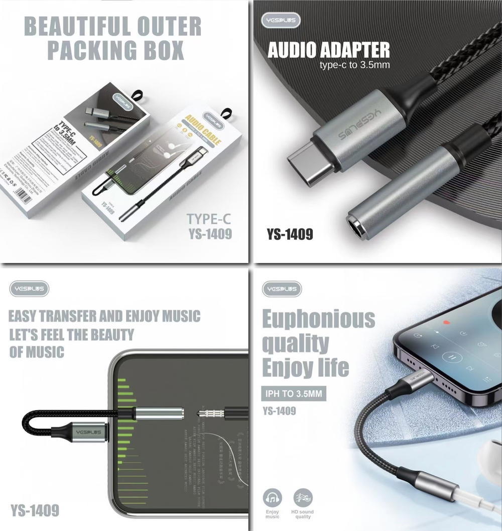 توصالة تايب سي YS-1409 اصلي مباشر Preview Image