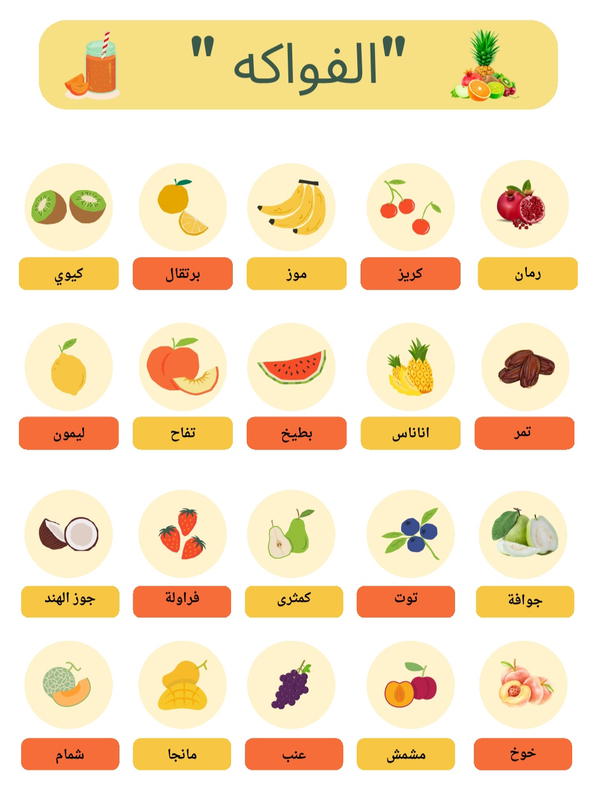 فواكه بالعربي  Image 1 Preview