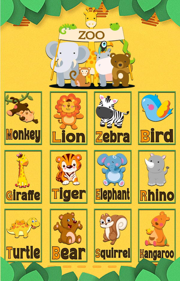 حروف انجليش حيوانات  Image 1 Preview