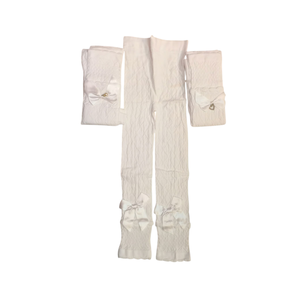 درزن ستريج ابيض بناتي XL-2XL-3XL Preview Image