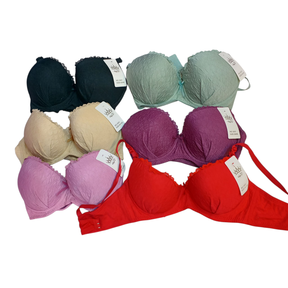 درزن ستيان دبل اسفنج قماش معقب قياس 38-44 Preview Image