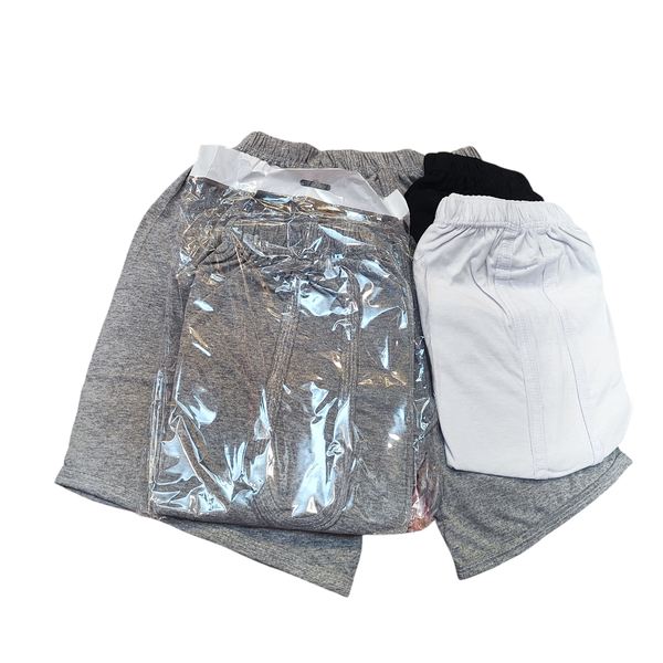 نص درزن شورت رجالي كل قطعة بكيس قطن  Image 2 Preview