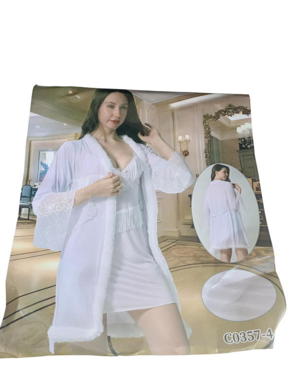 نص درزن روب ابيض 400.1 Image 2 Preview