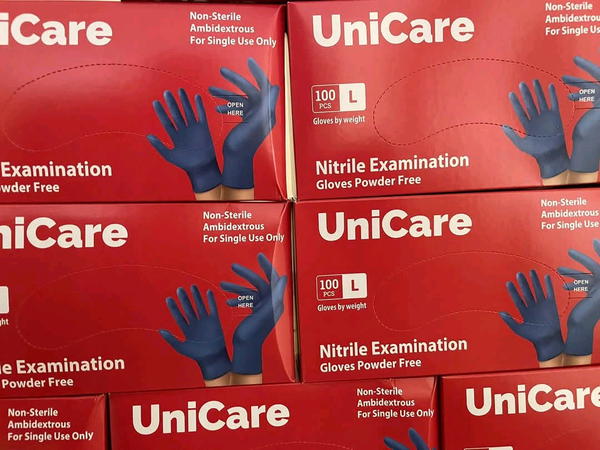 unicare Nitrile Gloves  Image 1 Preview