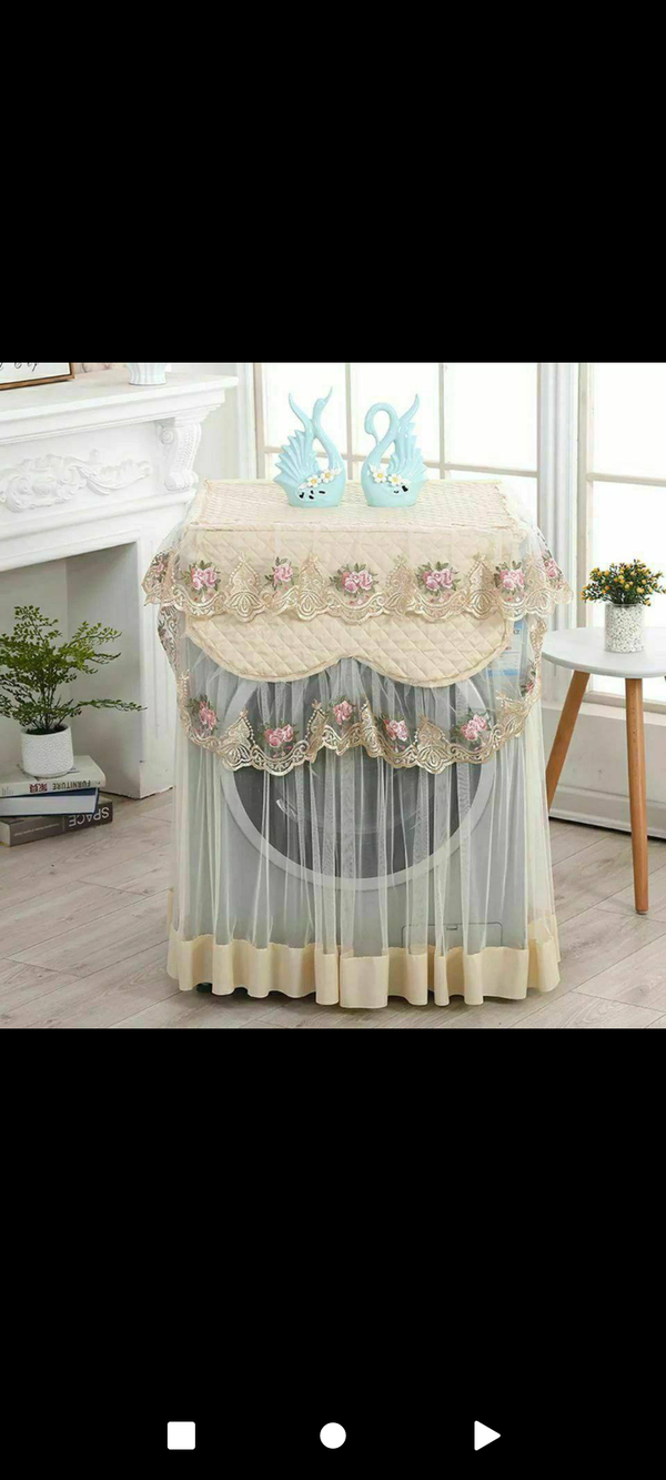 كفر غساله اتوماتيك دانتيل شيفون Image 1 Preview