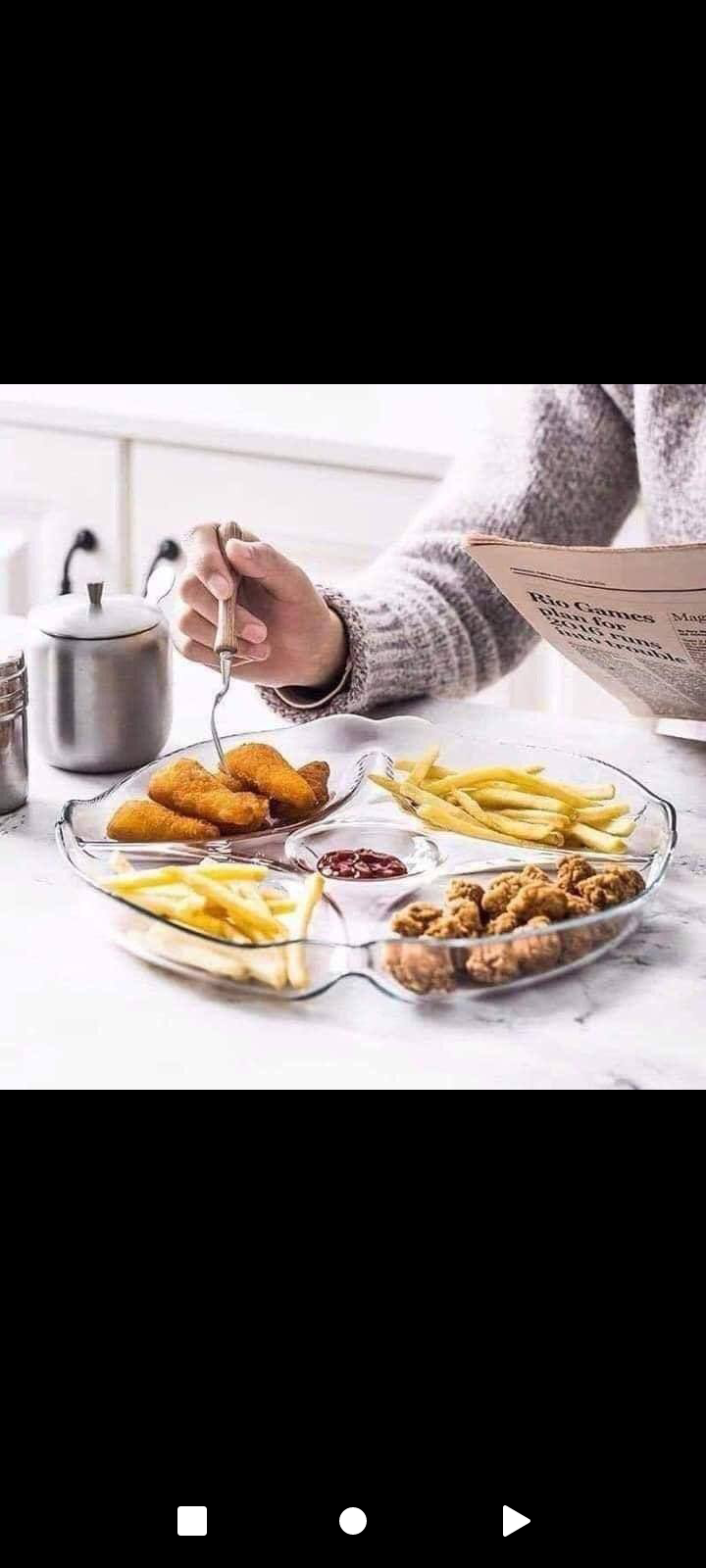 طبق زجاج مقسم Preview Image