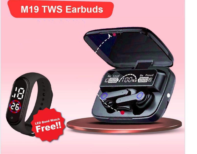Airpods M19 + smart band m4 free Preview Image