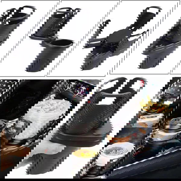 حامل اكواب السيارة2 في1 الجديد (قطعتين)  Image 5 Preview