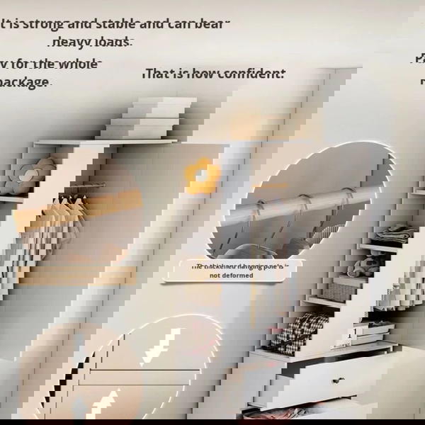 خزانة ملابس مع رفوف جانبية وجوارير بشكل رائع جدا  Image 1 Preview