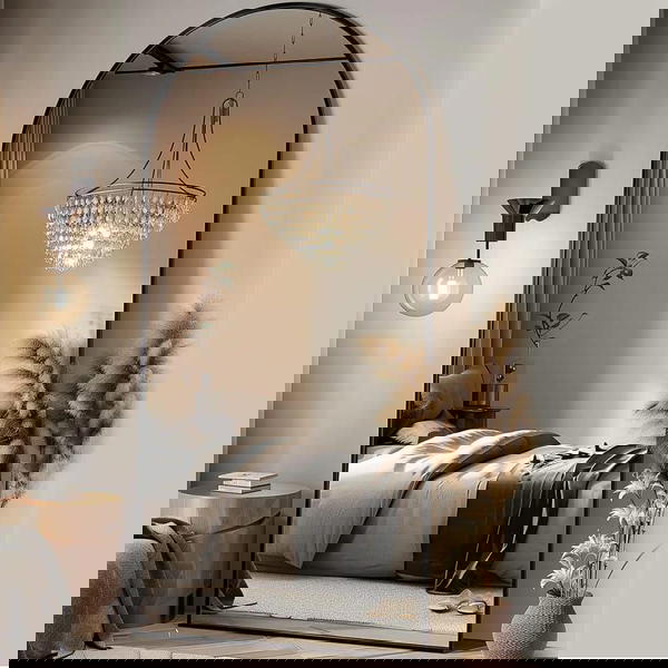 مرآة  مقاس ١٨٠*٨٠ إطار المنيوم سميك ، مرآة ثقيلة جدا  ستاند أو تعليق   Image 1 Preview