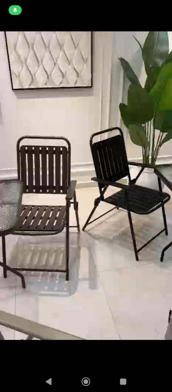 طقم قعدة حديد مع كراسي  Image 4 Preview