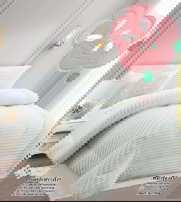 طقم سرير فاخر 4 قطع - RICHY Collection! 🌟راحة × فخامة × ألوان راقية! 😍 Image 4 Preview