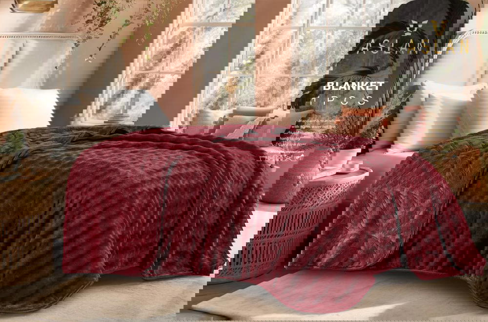بطانية كبير طبقتين من اصلان 1قطعه موديل مريم Preview Image