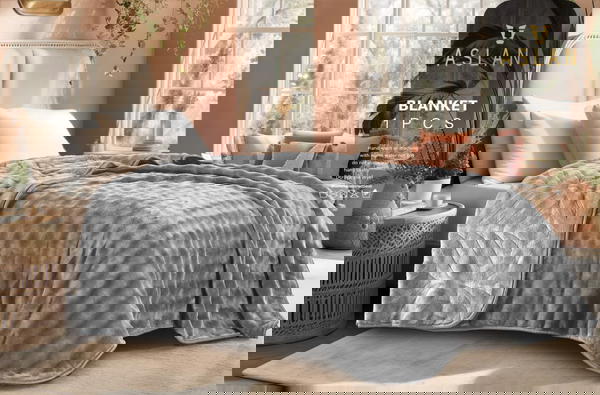 بطانية كبير طبقتين من اصلان 1قطعه موديل مريم Image 4 Preview