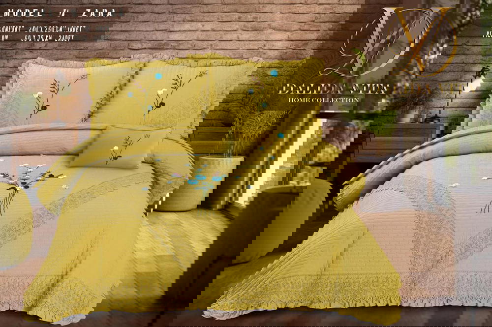 كوفرتة كبير هاند كابوتنية بحشو فايبر حرارى موديل زارا من داليدا فيتا  Preview Image