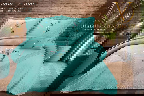 كوفرتة كبير هاند كابوتنية بحشو فايبر حرارى موديل زارا من داليدا فيتا  Image 4 Preview