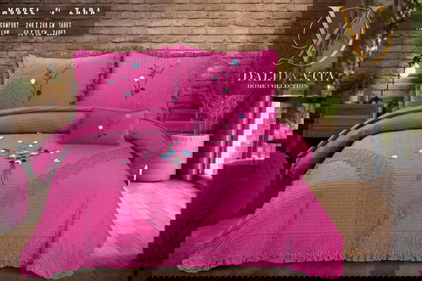 كوفرتة كبير هاند كابوتنية بحشو فايبر حرارى موديل زارا من داليدا فيتا  Image 8 Preview