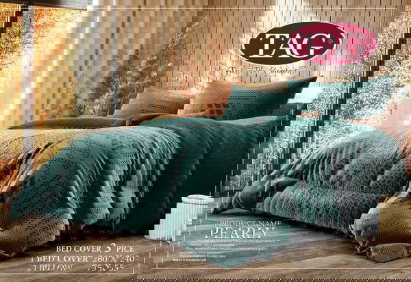 لحاف تاج 3قطعه موديل بيرلي Image 1 Preview