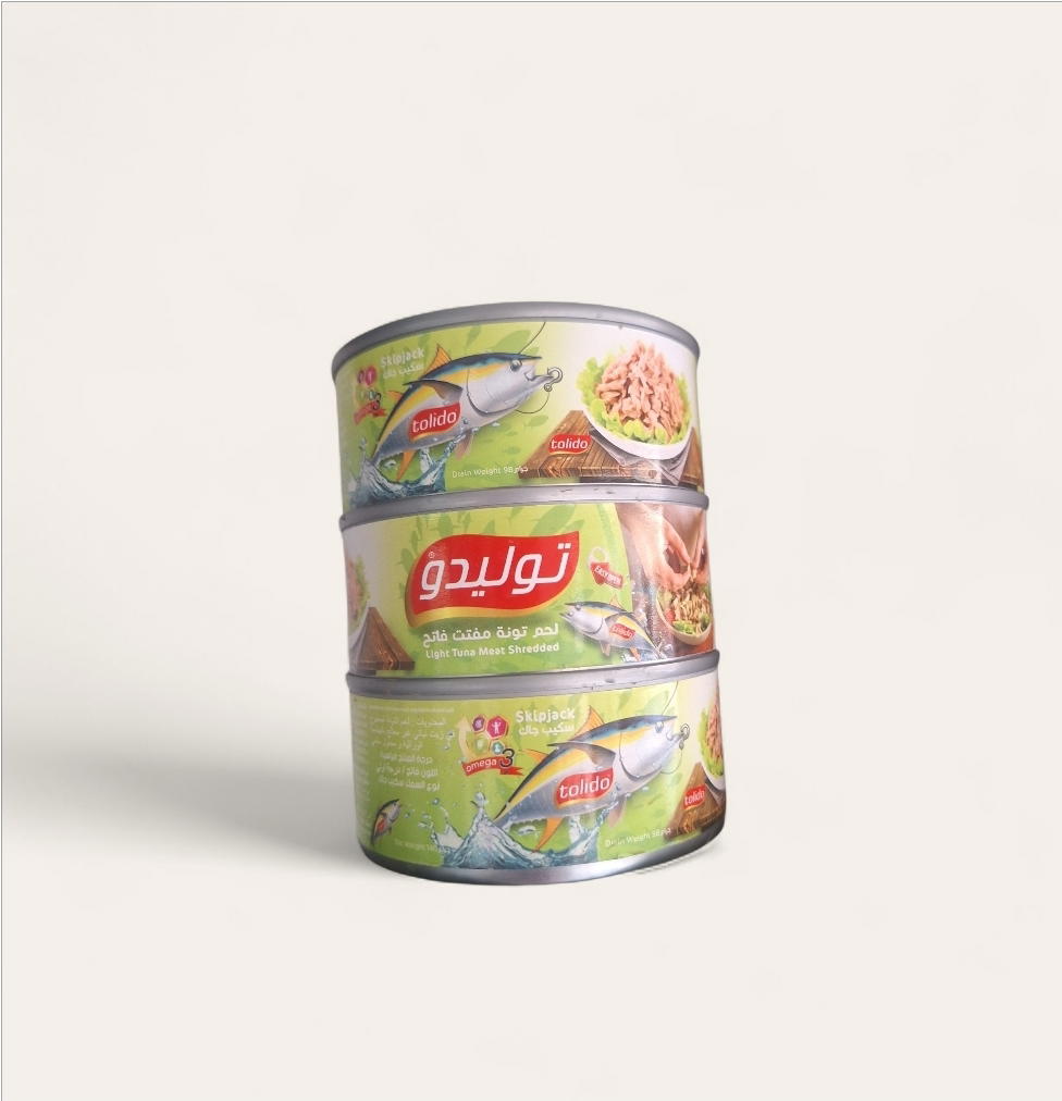 تونه توليدو لحم تونه مفتت فاتح عرض 3 قطع  Preview Image