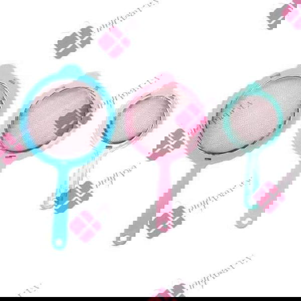 طقم مصفاه استانلس يد بلاستيك 3قطعه Image 1 Preview