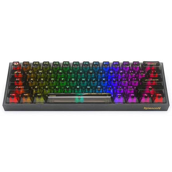 Redragon K617CTB Fizz Mechanical Keyboard (Transparent Black) Image 2 Preview