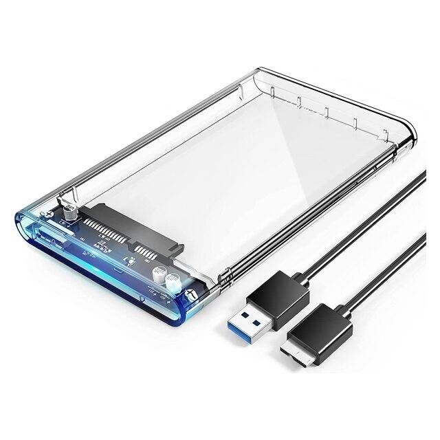 يتوفر راك شفاف لتحويل هارد اللابتوب او هارد ssd الى خارجي / usb Preview Image