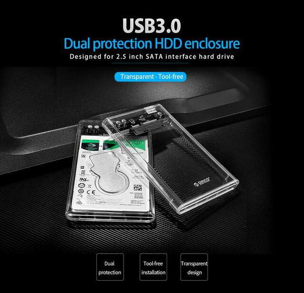 يتوفر راك شفاف لتحويل هارد اللابتوب او هارد ssd  الى خارجي / usb Image 3 Preview
