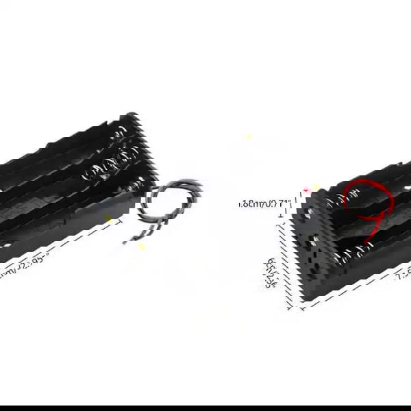 هولدر بطاريه حجم 18650 3p يخرج من المنتج اسلاك عدد2 حار+بارد Image 1 Preview
