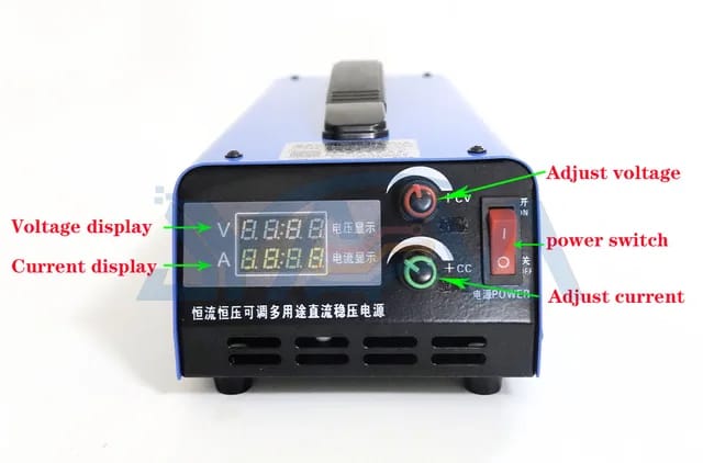 شاحن 1v/85v 10A يمكن التحكم  بالفولتيه والامبيريه من خلال الجهاز ويوجد في المنتج شاشه لبيان الفولتيه والامبيريه التي تريد اختيارها يأتي المنتج مع جميع المحتويات المطلوبه Preview Image