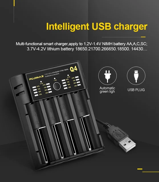 شاحنه بطاريات ذو 4 مداخل Image 2 Preview