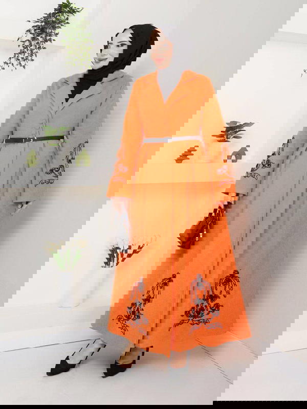 دريس طويل 4زراير بحزام Image 5 Preview