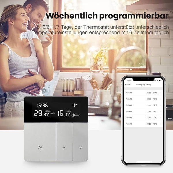 ترموستات للتحكم بالتدفئة الكهربائية(امازون)  Image 4 Preview