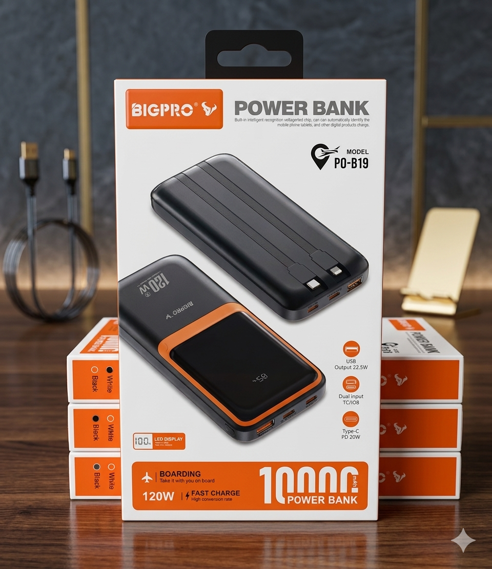 بور بنك BIGPRO B19 10000mah PD20w Preview Image