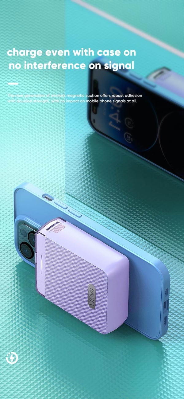 بور بنك وايرلس VIDVIE 7001 PD20w 10000mah Image 4 Preview