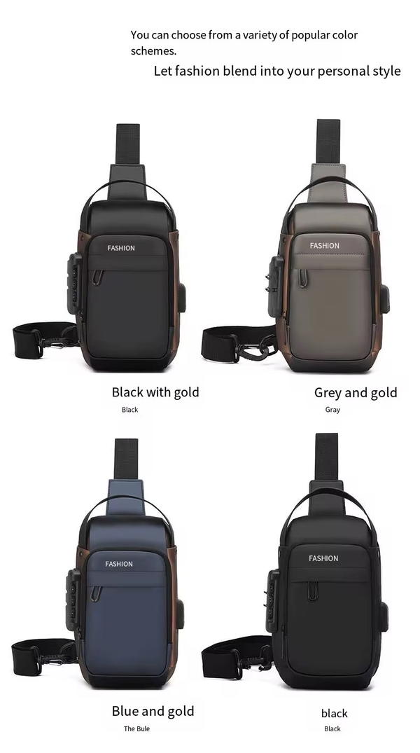 حقيبة صغير مطري مع قفل برمز سري YT-75 Image 8 Preview