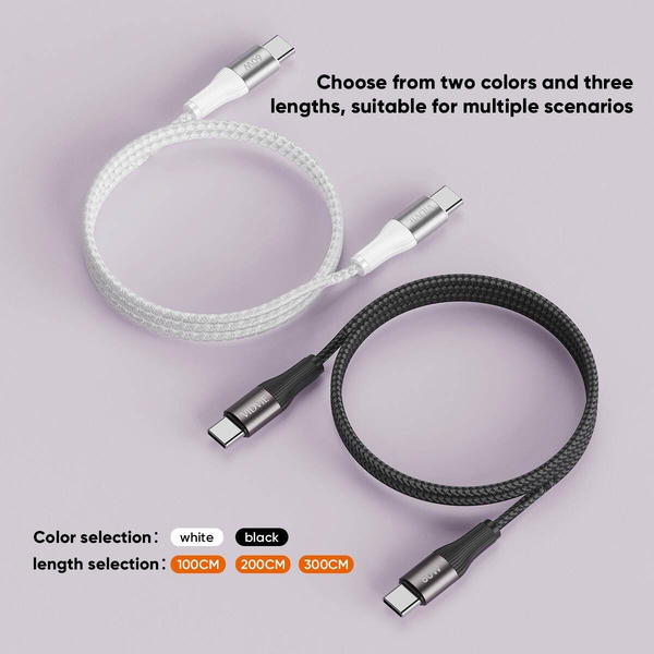 كيبل PD TC-TC VIDVIE 4038 تايب سي ٢متر Image 2 Preview