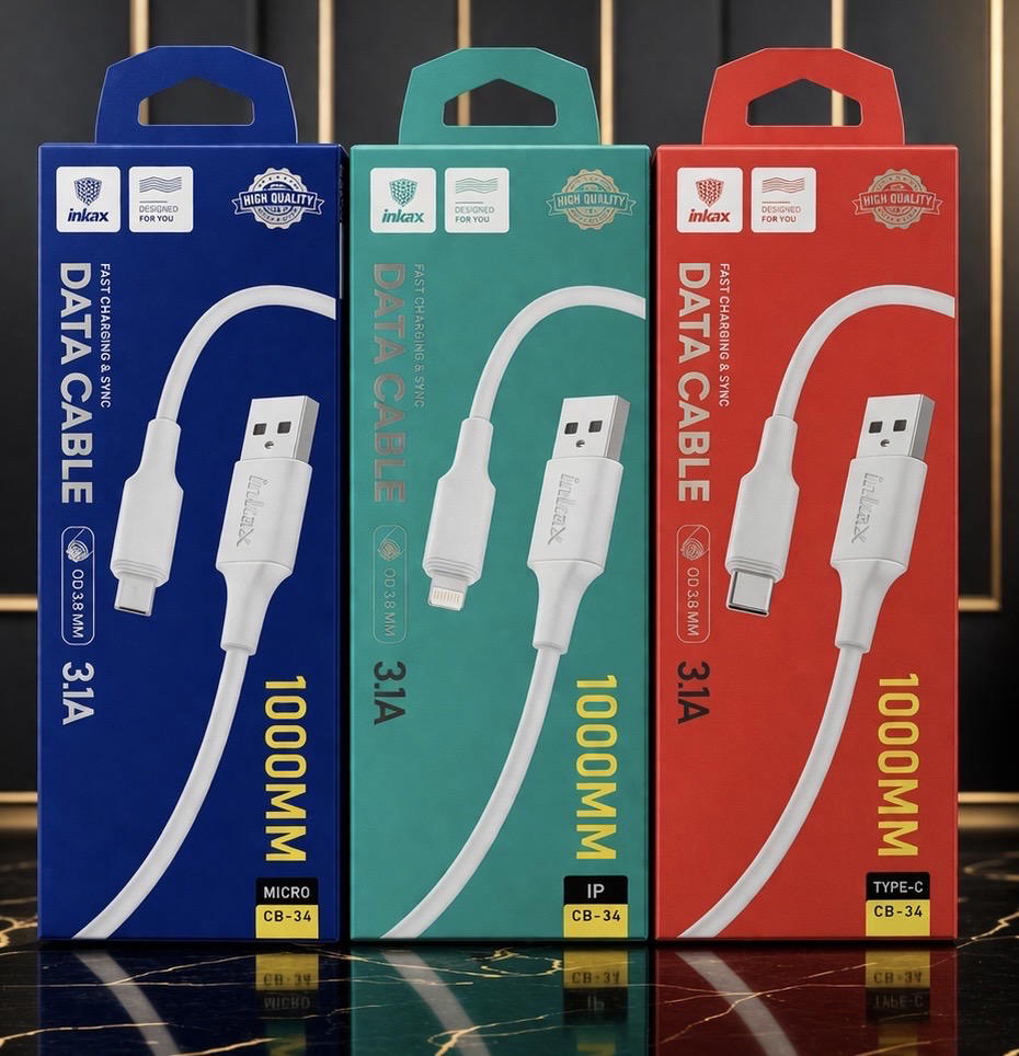 كيبل INKAX CB-34 3.1A ايفون كلكسي تايب سي Preview Image