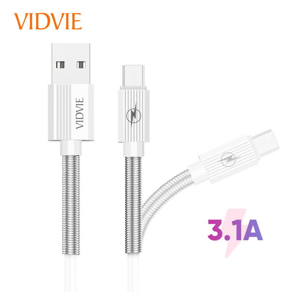 كيبل VIDVIE 510 ايفون+كلكسي+تايب سي Image 3 Preview