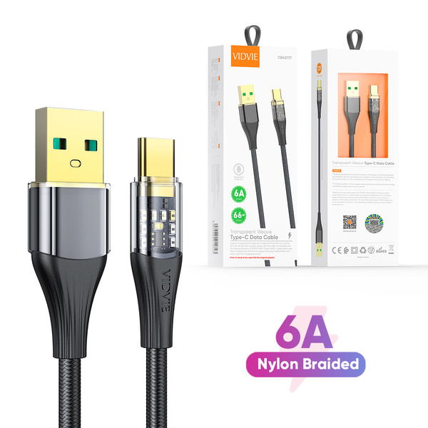 كيبل VIDVIE 4017 USB متوفر ايفون+تايب سي Image 1 Preview