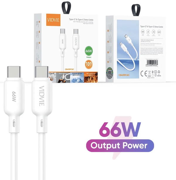 كيبل تايب سي جلاتين PD VIDVIE 66W 4059 Image 1 Preview