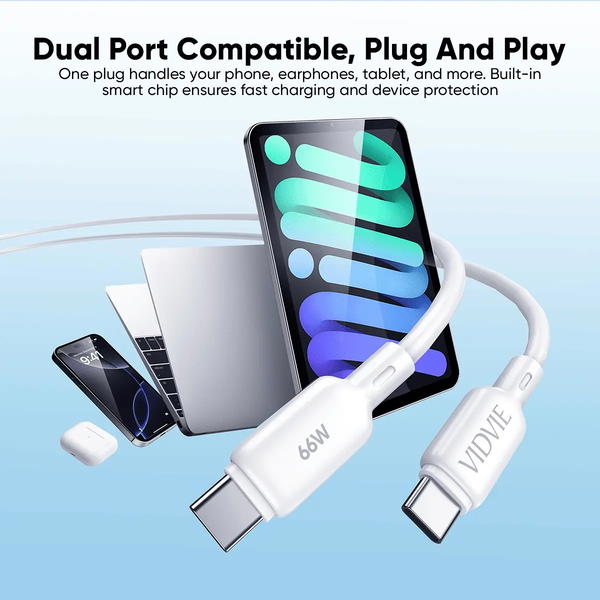 كيبل تايب سي جلاتين PD VIDVIE 66W 4059 Image 2 Preview