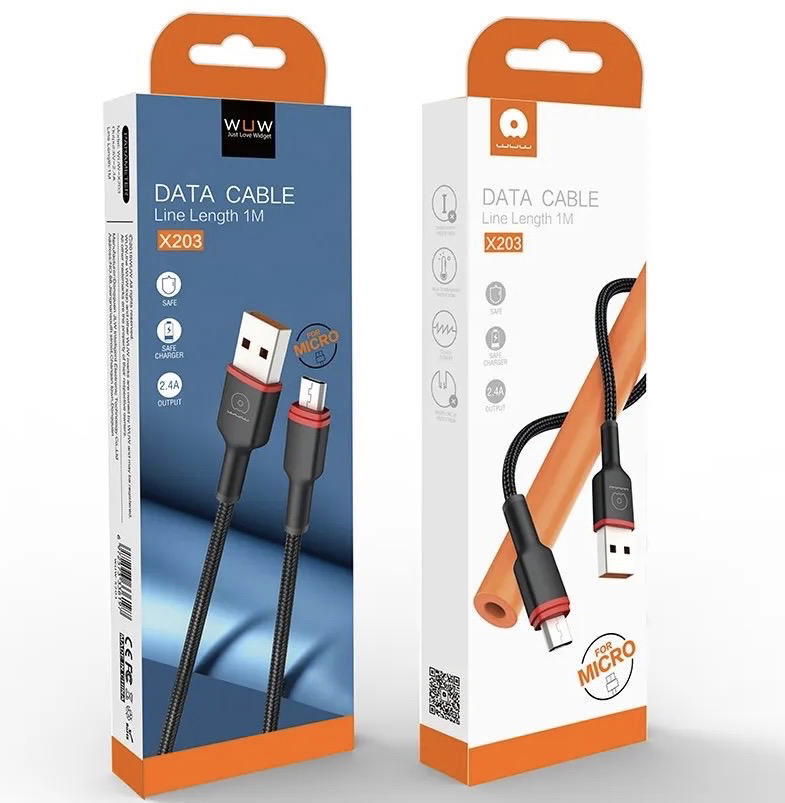 كيبل USB WUW X203 كلكسي+تايب سي Preview Image