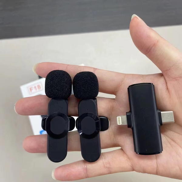 نك مايك اصلي F18 وايرلس للايفون وتايب سي Image 4 Preview