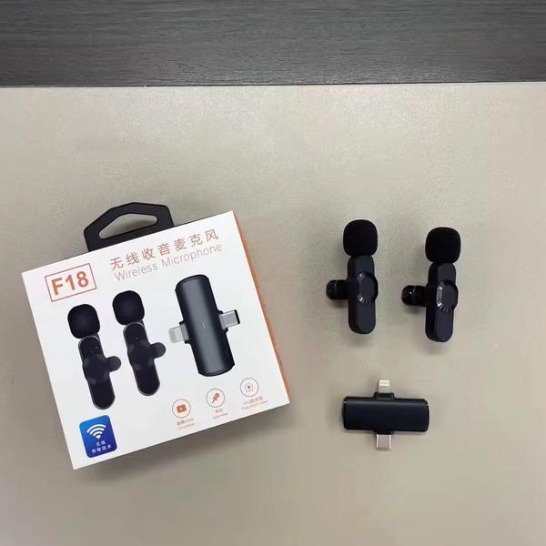 نك مايك اصلي F18 وايرلس للايفون وتايب سي Image 5 Preview