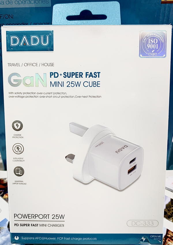 راس شاحن DADU DC-333 PD25W GAN  Image 1 Preview
