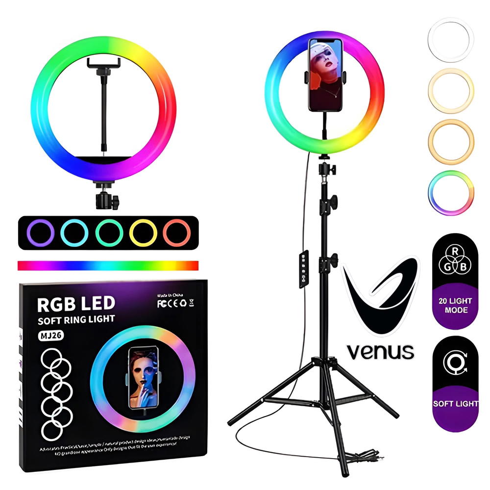 رنك لايت حجم 26 ضوء ملون +ابيض  Preview Image