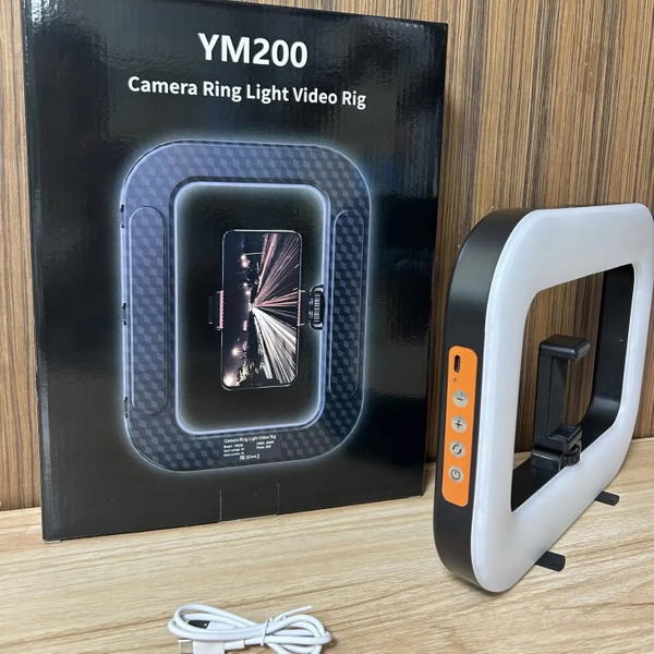رنك لايت شحن للتصوير مع ستاند YM-200 Image 3 Preview