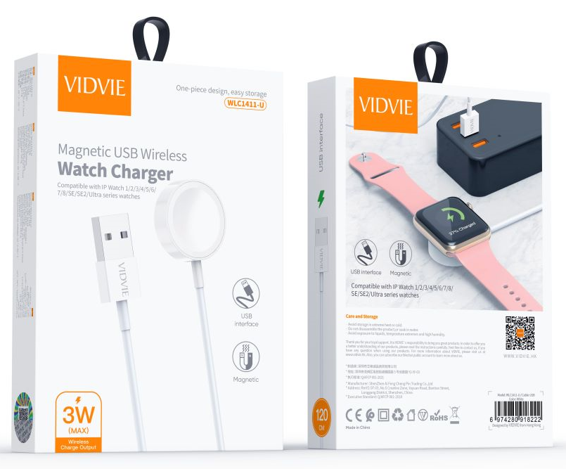 شاحن ساعة ابل الاصلي VIDVIE 1411 USB Preview Image