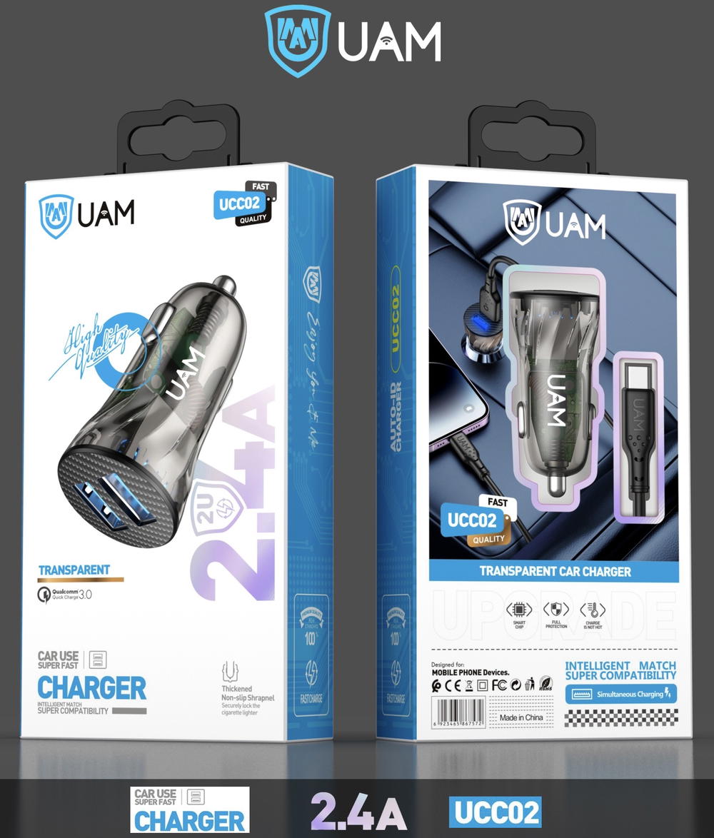 شاحن سيارة  UAM UCC02 USB Preview Image